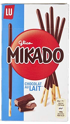 12x Mikado Keks-Stick mit Schokolade überzogen 75g Milchschokolade
