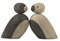 Kay Bojesen Spatzenpärchen klein Figuren 5.5 cm Holzfiguren, Holz