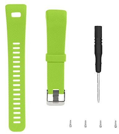 WEINISITE Armband für Garmin vívosmart HR +, Soft Silikon Ersatzarmband für Garmin vívosmart HR Plus (grün)