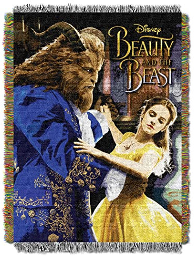 Disney Manta de Tapiz de la Bella y la Bestia, Multicolor, Talla única