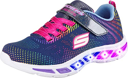 Skechers Mädchen Litebeams Gleam N' Dream Sneaker, Blue Navy Multi Nvmt, 32 EU