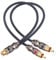 Devinal Cavo splitter RCA, Adattatore da RCA femmina a doppio maschio placcato in oro, Cavo Y audio stereo fono, (1 femmina a 2 maschi) 10 pollici (25 cm)