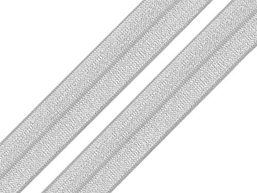 25m Falzgummi 20mm Faltgummi elastisches Einfassband Schrägband Saumband Farbwahl