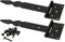 KOTARBAU® 2er Set Kreuzgehänge T-Scharnier Dekorativ Ladenband Pulverbeschichtet Schwarz 200 mm