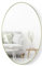 Umbra Hubba Wandspiegel - Ovaler Spiegel und Wanddeko für Diele, Badezimmer, Wohnzimmer und Mehr, 61x91cm, Messing