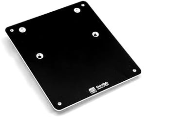 Delta Parts - Club Style Kennzeichenplatte Aluminium 180x200 mm passend für Harley-Davidson® Street Glide® – Platte für Kennzeichen in schwarz eloxiert 3mm Dicke - Ideal für Motorrad Kennzeichen