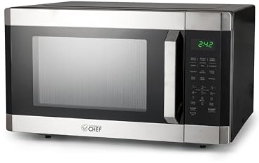 Commercial Chef 1.6 Cu. Ft. Countertop Microwave Oven, CHM16MS6, Stainless