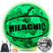MILACHIC Basketball-Basketball, leuchtet im Dunkeln, Größe 6, leuchtender Leder-Basketball, Geschenke für Jungen, Mädchen, Männer, Frauen, für drinnen und draußen