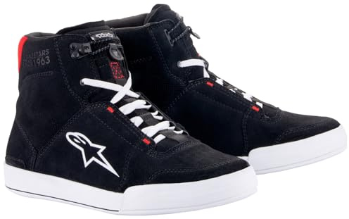 Alpinestars Chrome Motorradschuhe, schwarz/rot/weiß, 14