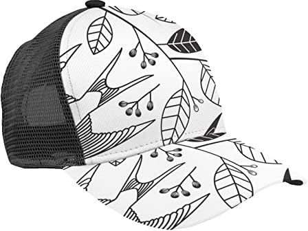 KJHBVND The Lemon Tree Schwarz Weiß Kappe Baseball Kappe Verstellbare Anti UV Sonnenhut Gewaschene Baumwolle Outdoor Dad Hut für Männer Frauen, Schwarz , One size