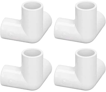 10PCS Raccordi per Tubi a 3 Vie in Plastica PVC Connettore Ad Angolo a T Ad Angolo Retto Diametro Interno 20mm (bianco) Conduttura e Accessori (Bianco)