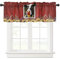 Surwin Bistrogardine Coffee Break Scheibengardine Küchengardine mit Landhausstil, Kurzgardine Wohnzimmer Landhaus Càfe Gardinen Moderne Kurz Vorhang (137x45cm,ländlich)