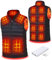 Heated Vest with Battery Pack Unisex Warming Heating Clothes with 3 Heating Levels 13 Heated Zones Electric Heated Vest(L)