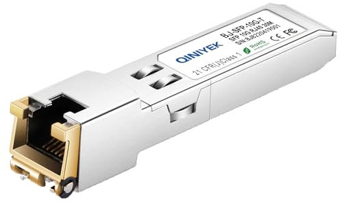 SFP+ auf RJ45 Modul, 10Gbase-T SFP+ Mini Gbic Transceiver, kompatibel mit Cisco SFP-10G-T-S, Meraki, Ubiquiti UniFi UF-RJ45-10G, Fortinet, TP-Link TL-SM5310-T und mehr
