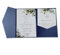 MillaSaw Einladungskarten blau 5 x 7 cm mit Umschlag für Hochzeit Brautdusche Geburtstag Dankeskarte 25 Stück (blau)