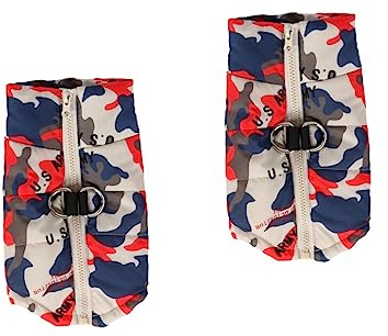 FOMIYES 2pcs Dog Cooling Coat Paddling Pool Dog Jacket Pet Supplies Camouflage Comfortable Material