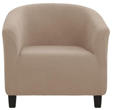 Morbuy Sesselbezug Stretch, Sessel Überzug Universal Sesselhussen Waschbar Sesselüberzug Hussen Cocktailsessel Clubsessel Überzug Weich & Elastisch (Sand)