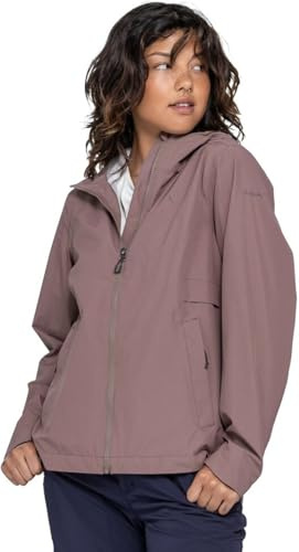 Schöffel Damen Jacket Style Bohorok WMS, wasserdichte, atmungsaktive Outdoor Jacke, elegante Funktionsjacke mit Kapuze und Stufensaum