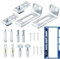 Réparation de quincaillerie de porte pliante - Lot de 18 outils d'ouverture de serrure de porte, rail de porte pliante,Outils de rail de porte pliante, porte coulissante de placard, outil d'ouverture
