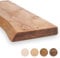 MoonTree rustikales Wandregal, lebendiger Rand, 50 cm x 22 cm x 3.8 cm, dunkle Eichenoptik