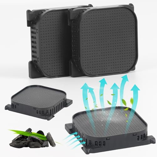 AIVORO 4 Stück Aktivkohlefilter für Liebherr Kühlschrank 9096989 9882460 9882429 988246000, Ersatzfilter für 7440021-00, Fresh Air Filter mit Aktivkohle, Kühlschrankfilter