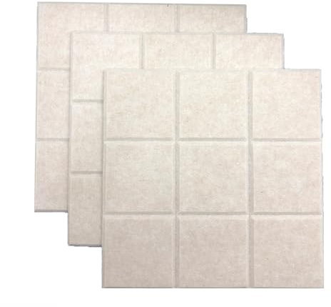 Individuell zusammensetzbare Pinnwand aus Filz nach Farbe, 3 Stück 30 x 30 cm selbstklebende Korktafel, 0,9 cm Notizen, Kalender, Bildertafel für Büro, Wohnzimmer, Schlafzimmer (Beige)