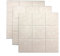 Individuell zusammensetzbare Pinnwand aus Filz nach Farbe, 3 Stück 30 x 30 cm selbstklebende Korktafel, 0,9 cm Notizen, Kalender, Bildertafel für Büro, Wohnzimmer, Schlafzimmer (Beige)