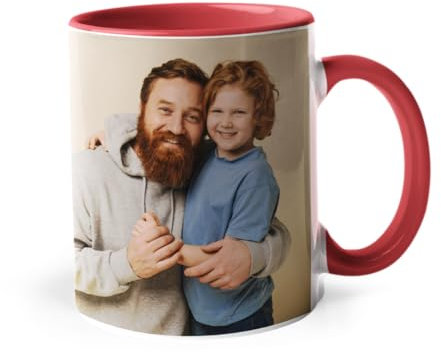 latostadora Taza Personalizada Con Foto o Texto - Tazas Personalizadas Dia del Padre Madre - Tazas de Colores para Personalizar - Regalos Personalizados Taza Personalizable - Personalised Mug