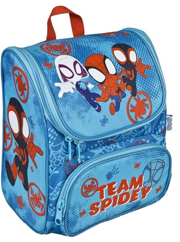 Scooli - CUTIE Vorschulranzen Spidey - Hauptfach und Vortasche - gepolsterte Träger und Rücken - Ideal für Kinder ab 3 Jahren