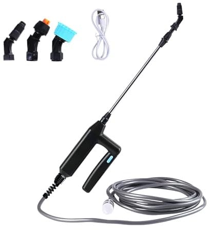 ZONJIE Rechargeable Garden Sprayer, Electric Plant Sprayer Wand, Portable Weed Killer Pump Knapsack Sprayers with 3 Nozzles, Hose for Lawns, Weeds & Plants Battery-Powered