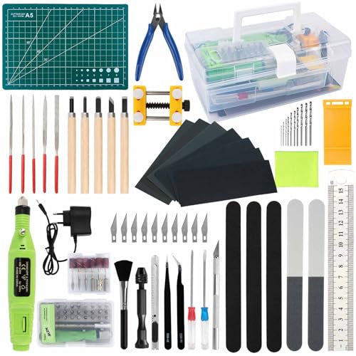 103 Pezzi Gundam Model Tools Kit,Modeler Basic Tools Modello Strumenti Kit,Hobby Building Craft Set per auto,Bandai,Hobby Gunpla, modello,riparazione e fissaggio