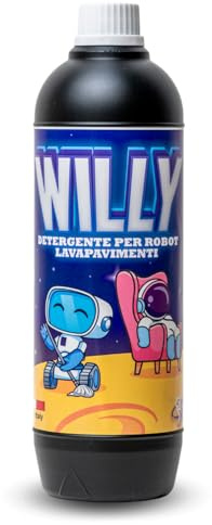 WILLY Detergente Sgrassante Pavimenti | Pulizia Profonda per Piastrelle, Laminato, PVC, Vinile e Legno | Detersivo Pavimenti Sgrassante Compatibile con Lavasciuga Robotizzati | Asciugatura Rapida
