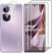 Lutree Cristal Templado para Oppo Reno 10 5G/Reno 10 Pro 5G, 2+2 Piezas 3D Protector de Pantalla + Protector de Lente de Cámara, Anti-Arañazos Vidrio Templado Película Protectora