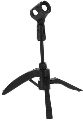 ELAYARD Soporte de Micrófono de Escritorio Altura Ajustable Trípode Soporte para Micrófono de Mesa para Estudio de Radio