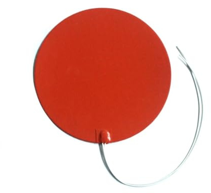 Tamponi termici rotondi in silicone di grandi dimensioni, piastra riscaldante elettrica in gomma circolare grande, stuoia, batteria adesiva, forno stampante 3D (Diameter 80MM,220V)
