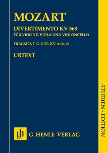 Divertimento Es-Dur KV 563. Violine, Viola, Violoncello; Studien-Edition: Besetzung: Streichduos und -trios (Studien-Editionen: Studienpartituren)