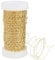 Rayher 2402800 Effektdraht, 0,25 mm ø, gold, Spule 60 m, feiner Messingdraht zum Basteln, Bindedraht, Wickeldraht, Schmuckdraht