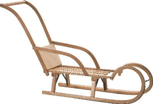 Schlitten-Schiebelehne aus Holz