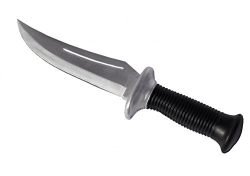 BAY® Gummimesser Rambo Gross 28 cm Trainingsmesser Messer Gummi biegsam SV Gummidolch Dolch Übungsmesser