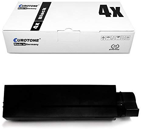 4X Eurotone Toner für Oki B 412 432 512 DN ersetzt 45807106 Schwarz Black