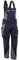 Grizzlyskin Latzhose Marine/Grau N76 - Workwear Arbeitshose für Männer & Damen, Unisex Blaumann, Codura-Schutzhose mit vielen Taschen