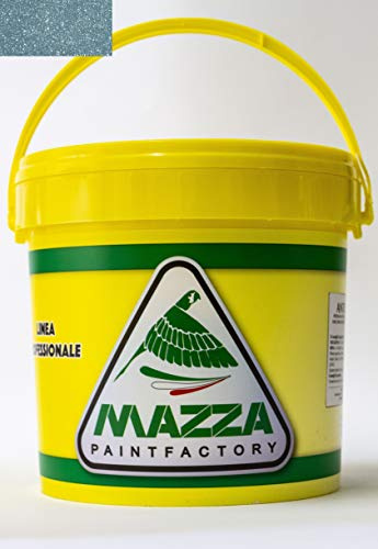 MAZZA Pittura Decorativa Per Interni Brillantinata Glitterata Lt 5 Diamante Colorificio Vernice Brillantini Glitter Muro Idropittura Murale Colorata (Celeste Mare Dm5020)