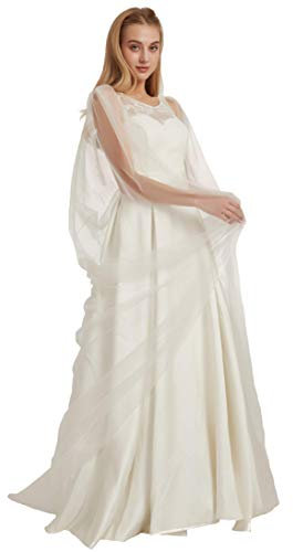 Leimandy Damen B018 Schleier, elfenbeinfarben, Einheitsgröße