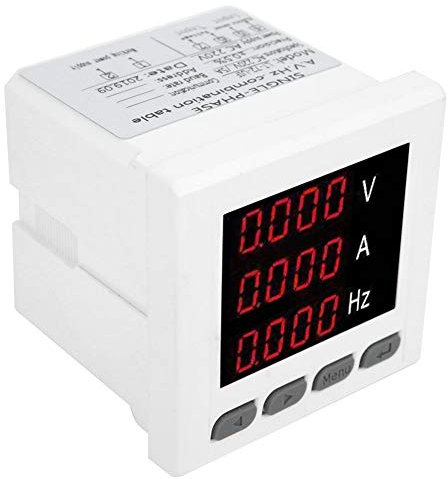 Digitaler Multimeter 72UIF einphasig Strommessung A Spannungsmessung V Frequenzmessung HZ mit Amperemeter Voltmeter Digitalanzeige