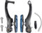 Chooee Mountain Bike Linear V-Brake, Bicycle Front/Rear V-Brake,1 pair,black/blue