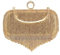Milya Damen Glitzer Clutch Strass Fransen Abendtasche, Braut Handtasche Hochzeit Party Umhängetasche Schultertasche mit Griff Schulterkette, Gold