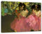 Pixxprint Edgar Degas - Die pinken Tänzerinnen vor dem Ballet, Größe: 60x40cm, Leinwandbild, fertig gespannt, Wandbild, Dekoration, Kunstdruck, kein Poster
