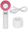 Tiiyee ventilador de Mano con Base fija, Mini secador de Pestañas Sin Aspas, Silencioso Portátil mini USB Recargable sin Aspas Suministros de Extensión Aire Acondicionado Ventilador para Suministros