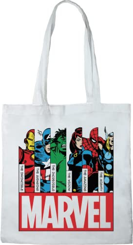 Marvel Borsa unisex Bwmarcobb002, bianco, 38 x 40 cm, Utility