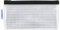 Waytex 931276 - Custodia trasparente con cerniera, resistente in EVA, senza PVC, formato 22 x 11 cm, chiusura nera